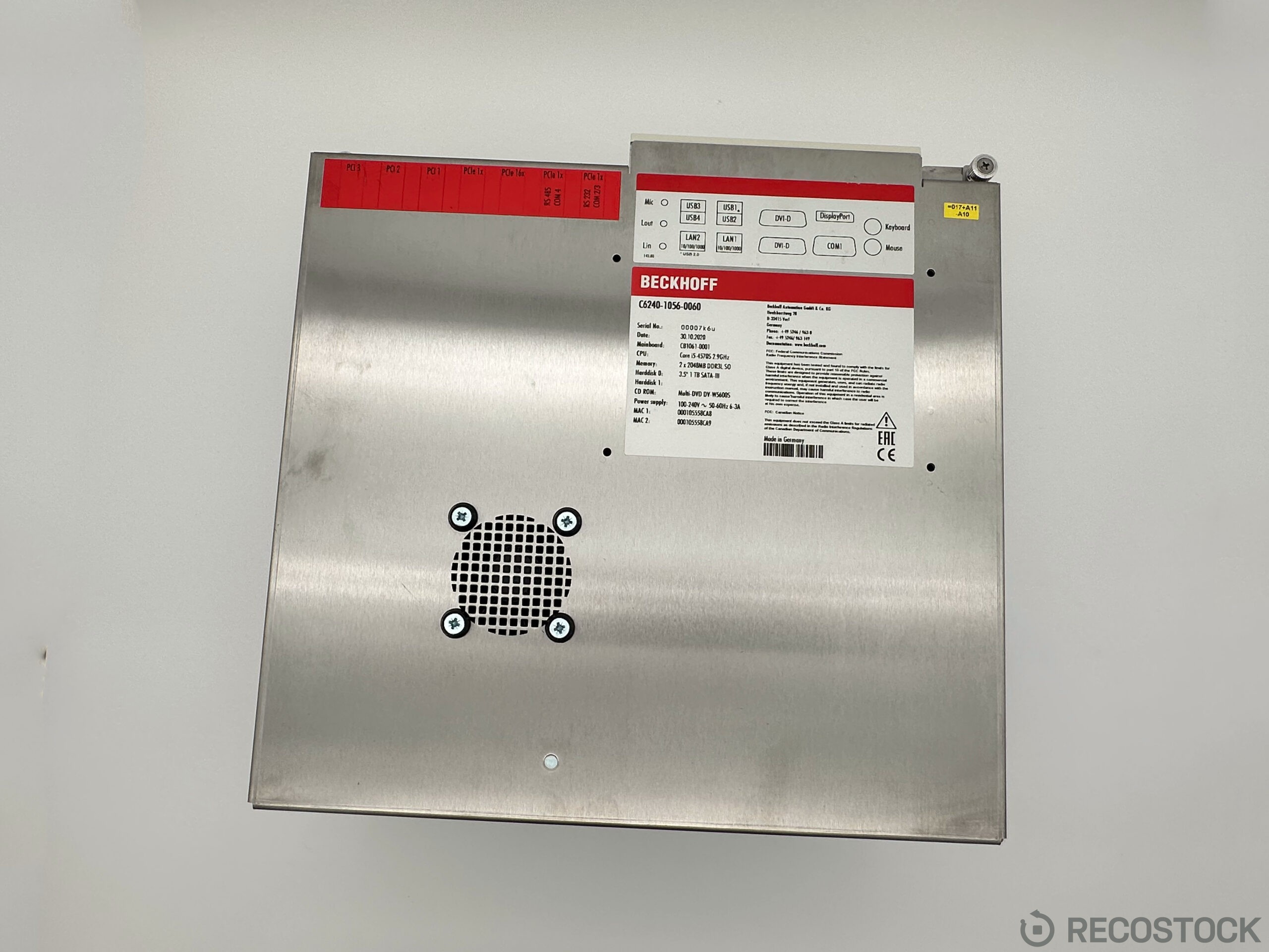 Komputer przemysłowy Beckhoff C6240-1056-0060 - nowy IPC - obrazek 8