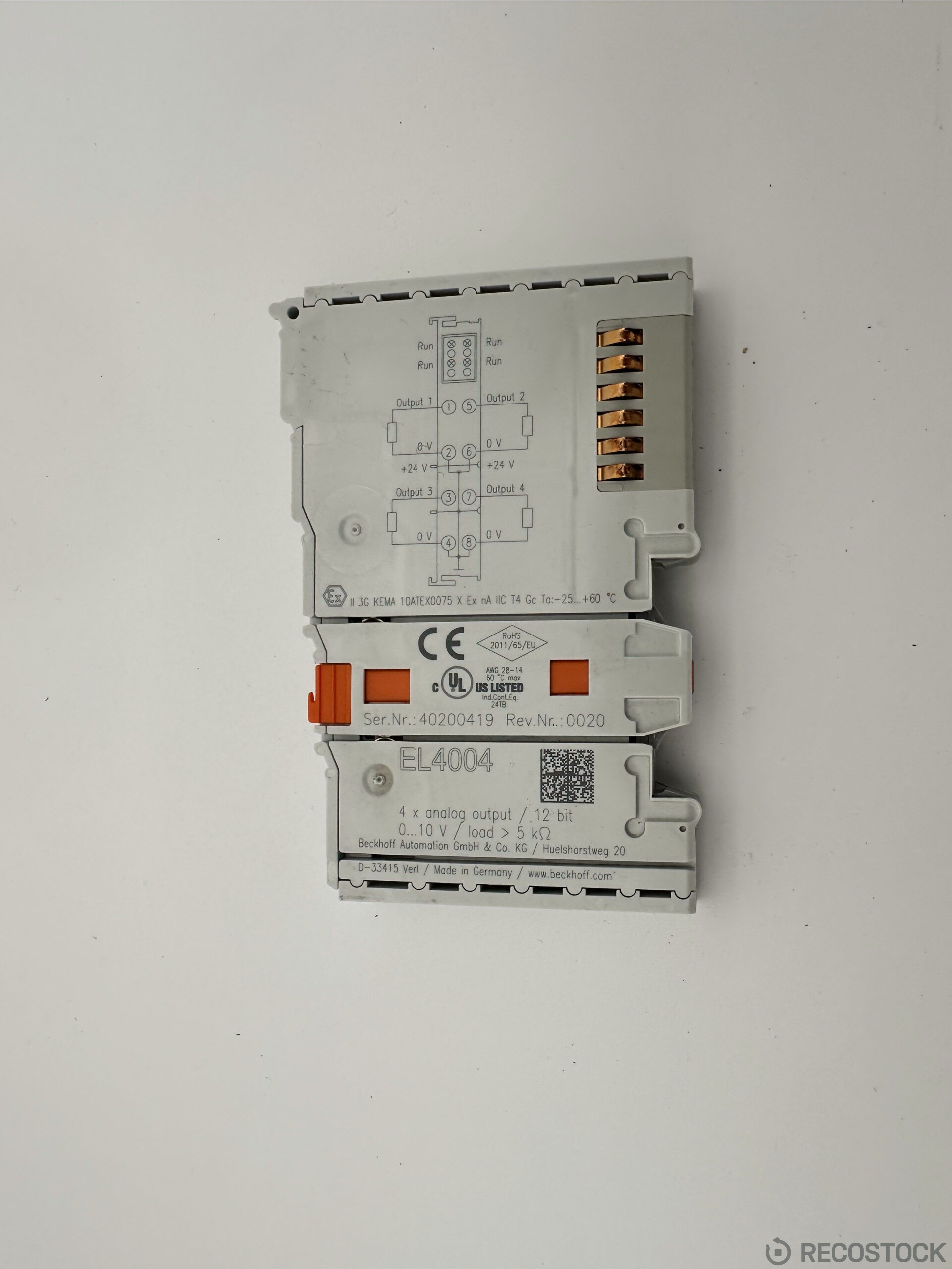 Beckhoff EL4004 - moduł wyjść analogowych 0-10V