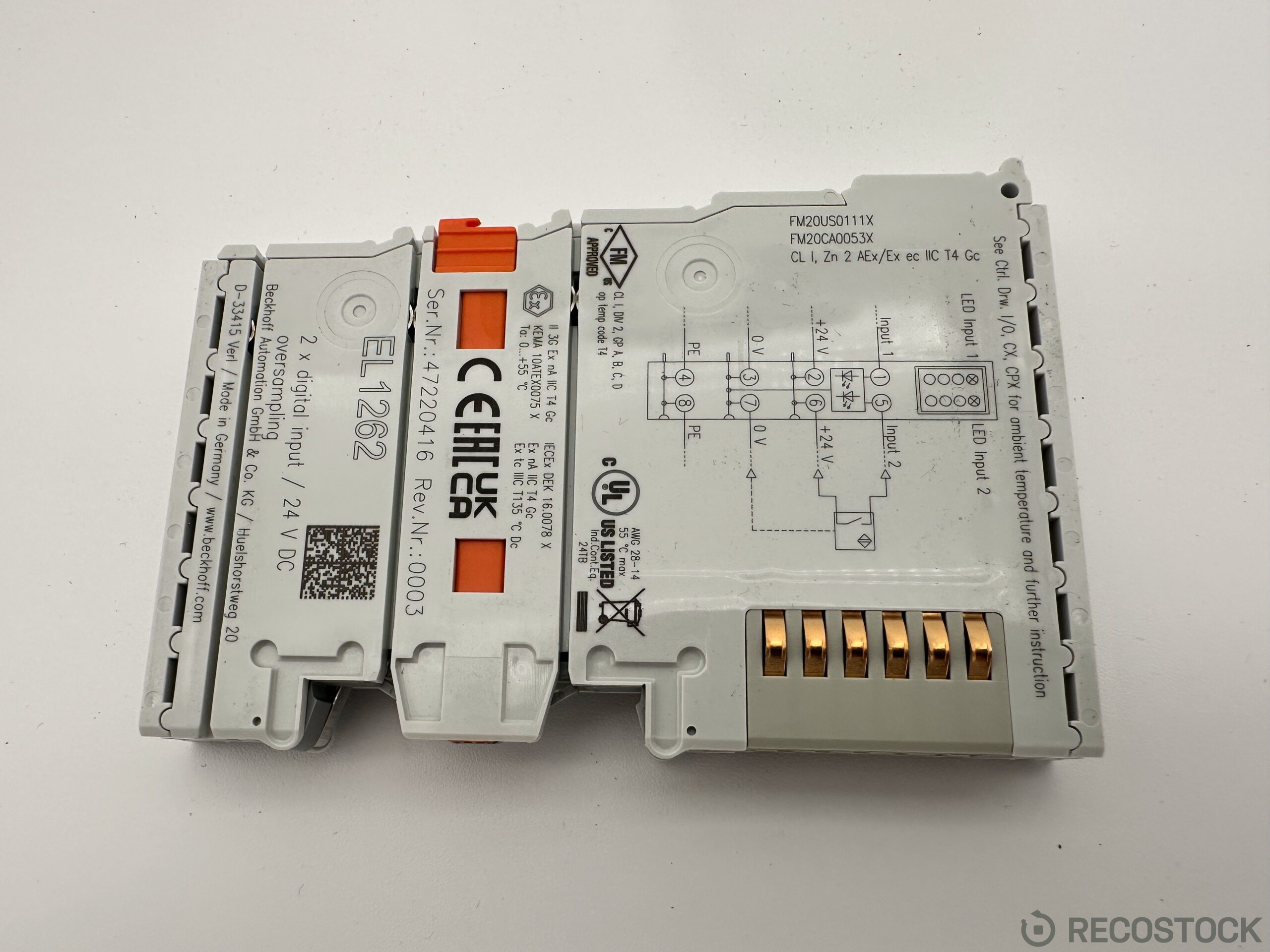 Terminal wejść cyfrowych Beckhoff EL1262 - nowy, EtherCAT 24V DC