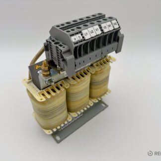 dławik sieciowy Bosch Rexroth HNL01.1E-0600-N0032-A-500-NNNN — widok etykiety i uzwojeń — zdjecie 5